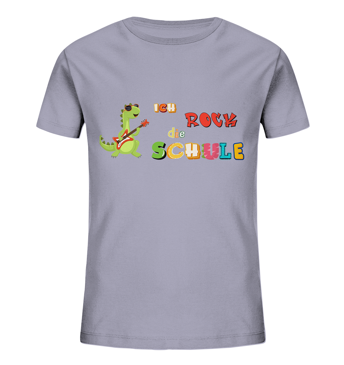 Schulanfang- Ich rock die Schule Dino - Kids Organic Shirt