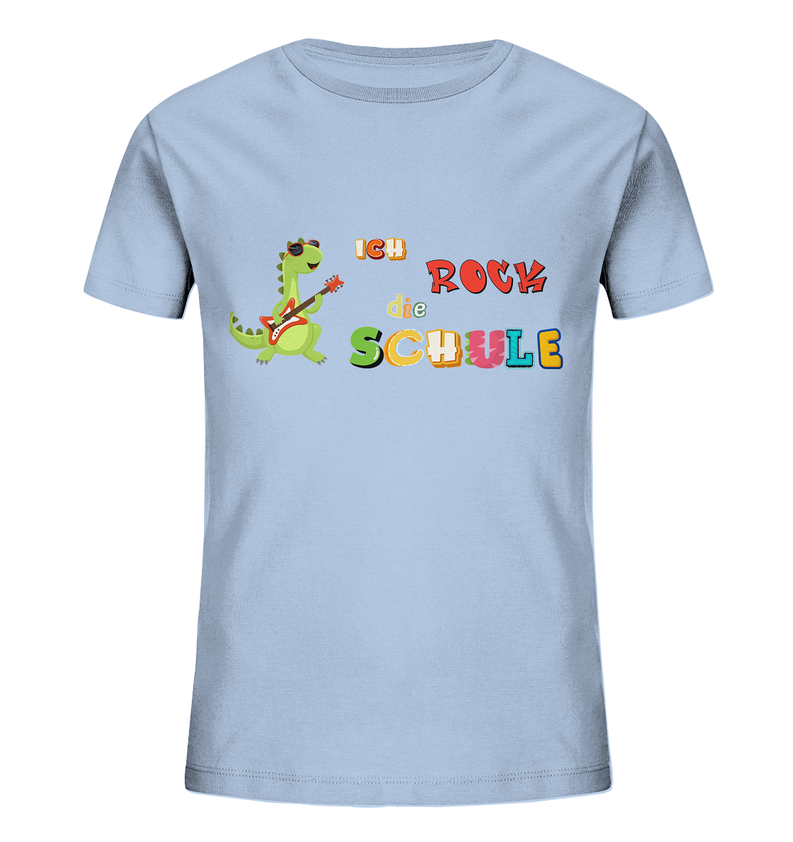 Schulanfang- Ich rock die Schule Dino - Kids Organic Shirt