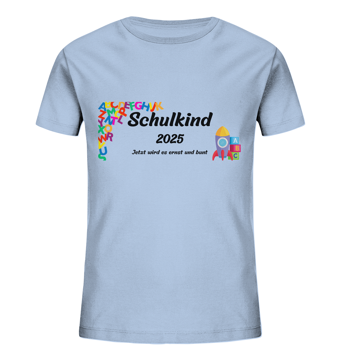 Schulanfang-Schulkind 2025 - Kids Organic Shirt