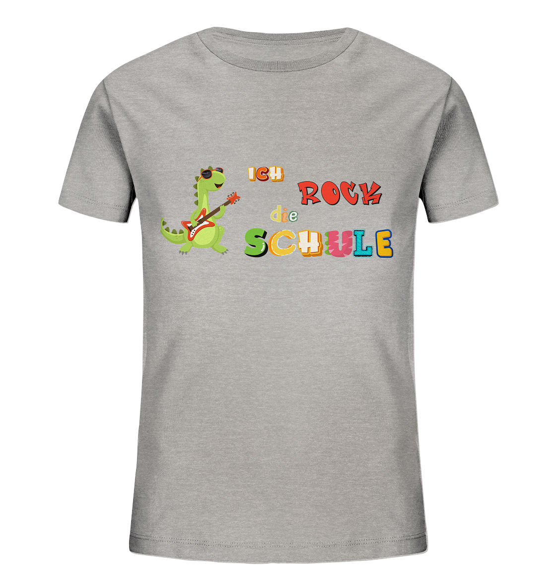 Schulanfang- Ich rock die Schule Dino - Kids Organic Shirt