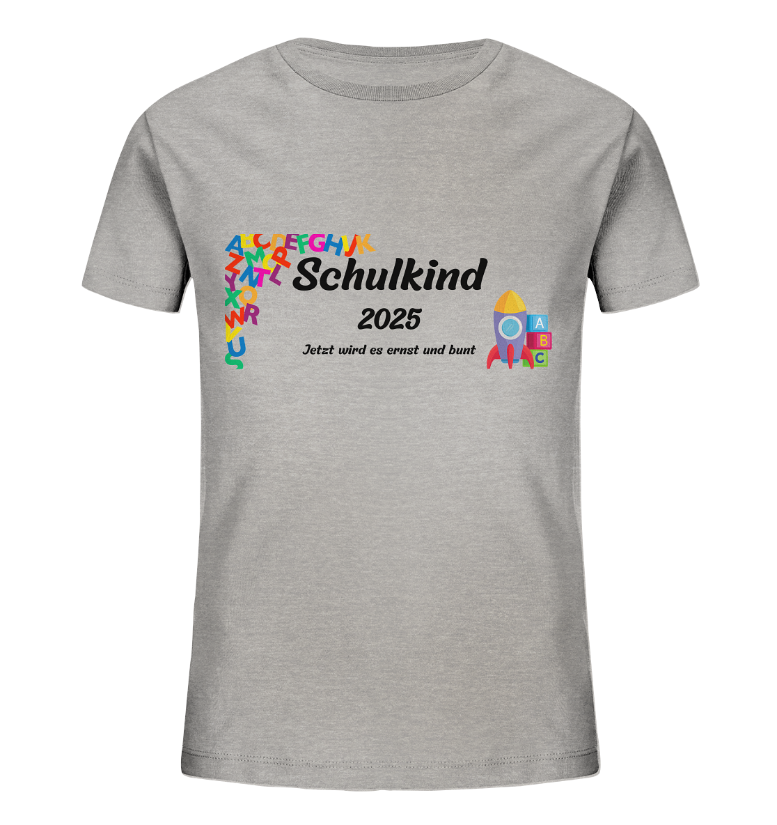 Schulanfang-Schulkind 2025 - Kids Organic Shirt