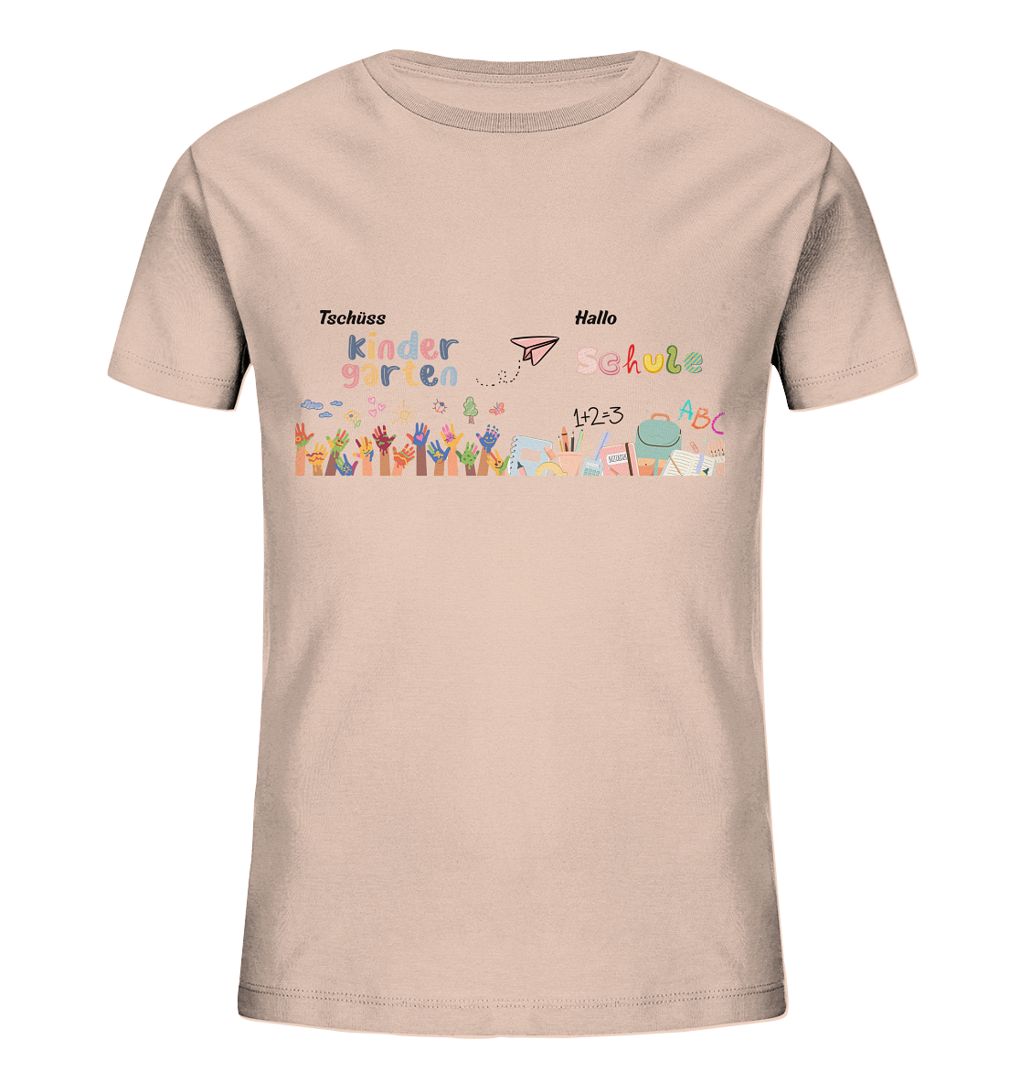 Schulanfang-Tschüss Kindergarten Hallo Schule - Kids Organic Shirt