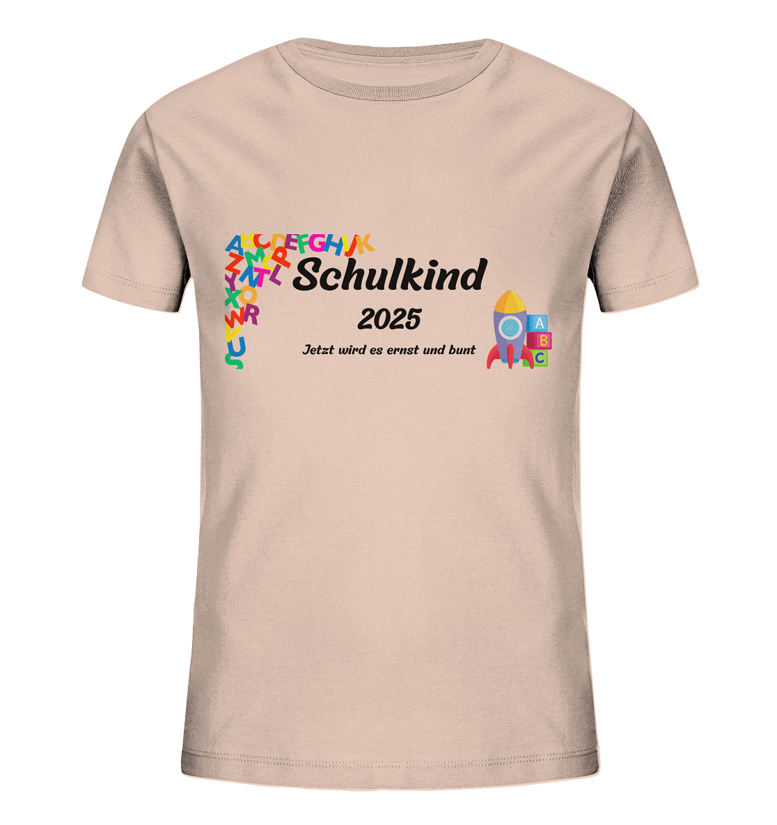 Schulanfang-Schulkind 2025 - Kids Organic Shirt