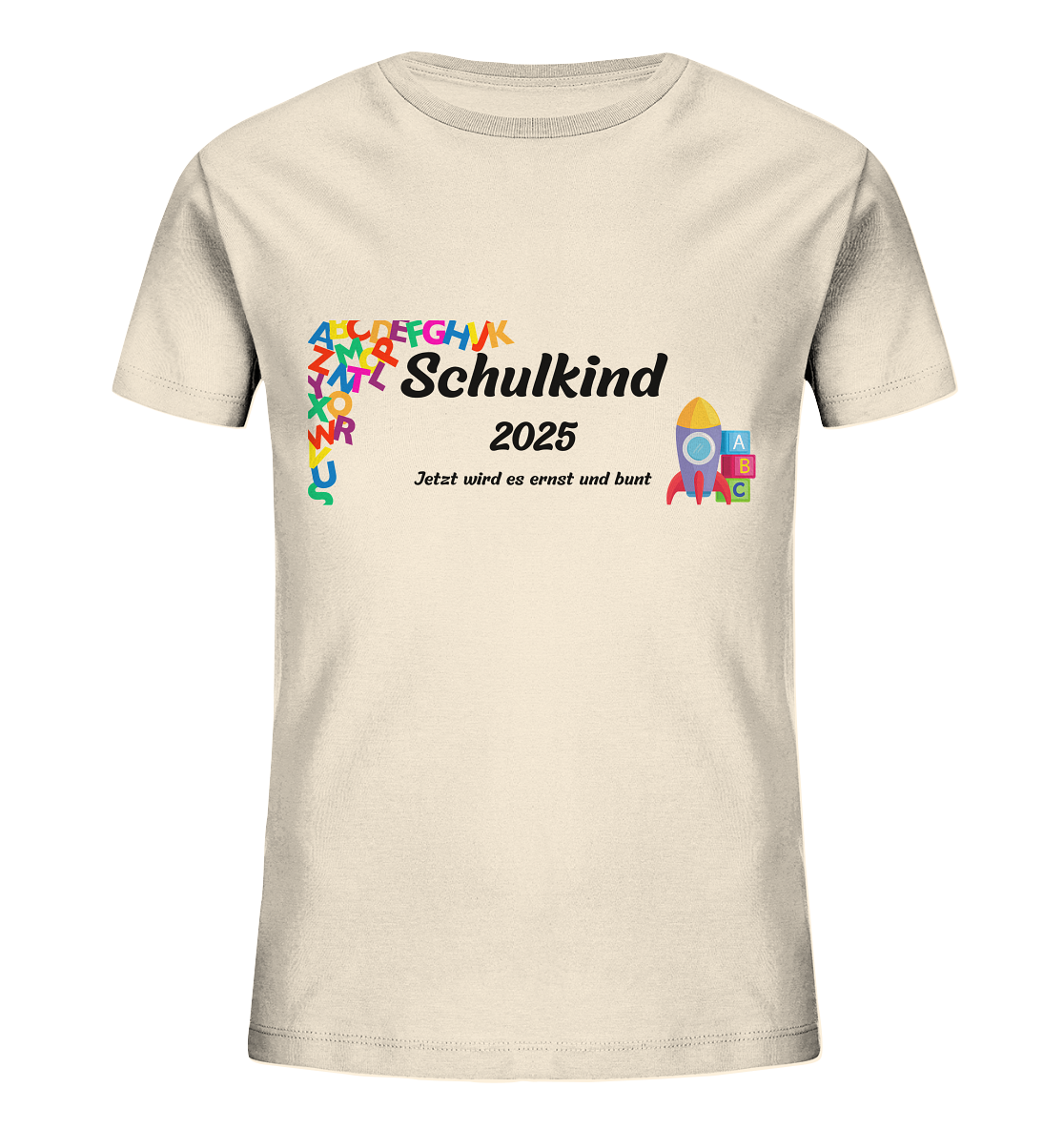 Schulanfang-Schulkind 2025 - Kids Organic Shirt
