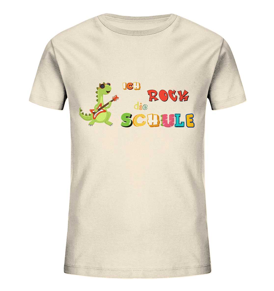 Schulanfang- Ich rock die Schule Dino - Kids Organic Shirt