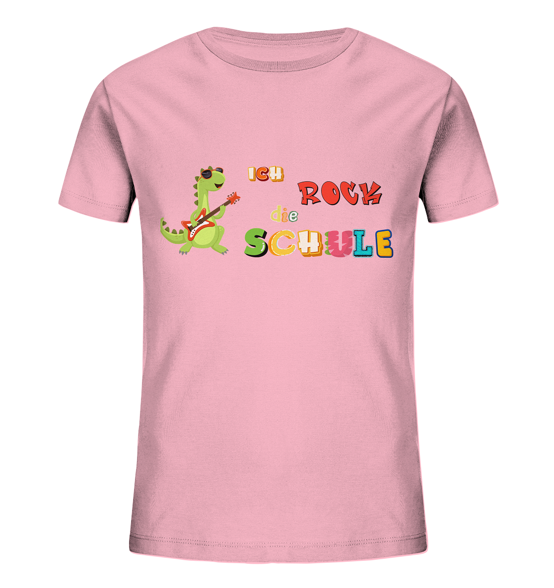 Schulanfang- Ich rock die Schule Dino - Kids Organic Shirt