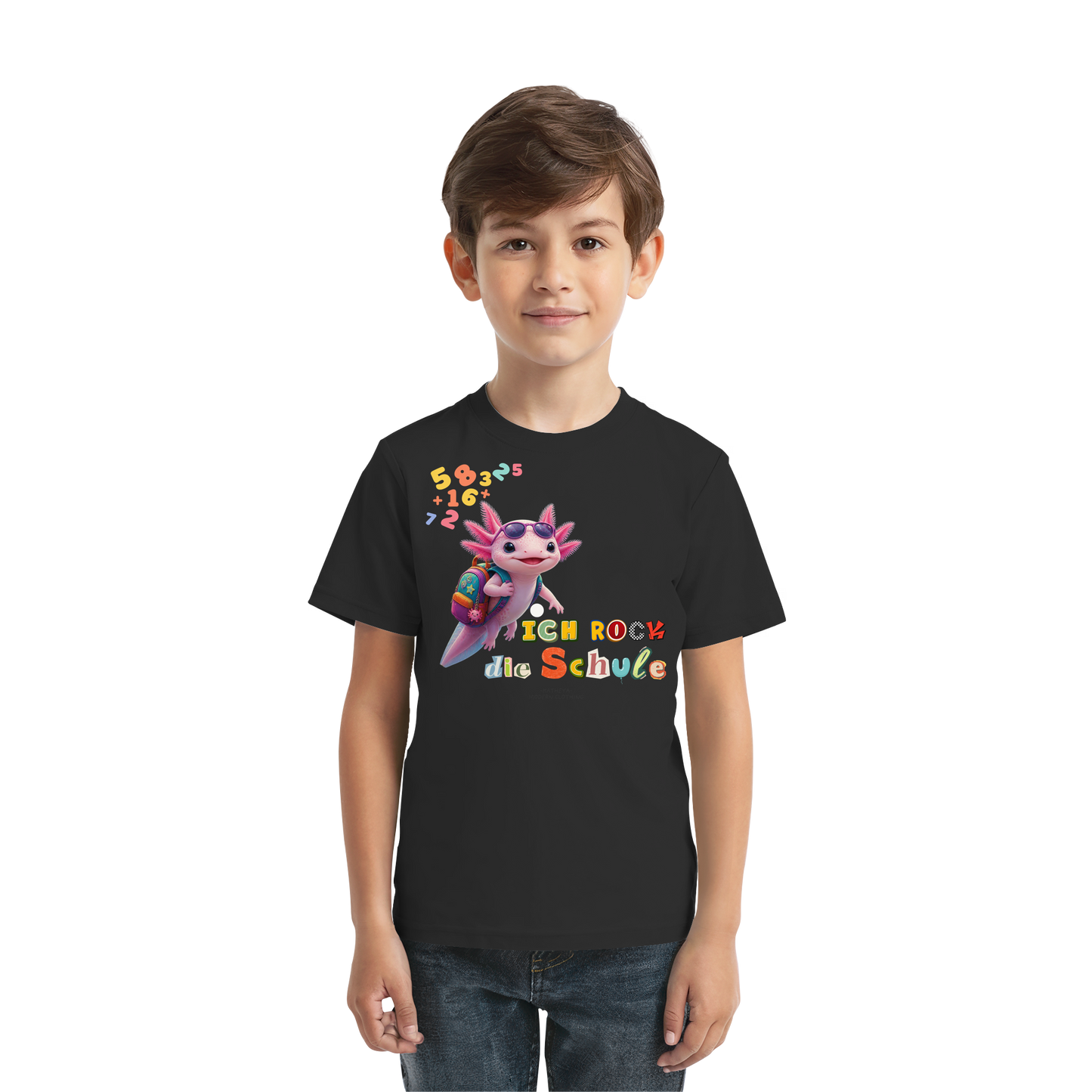 Axolotl - Ich rock die Schule - Kids Premium Shirt