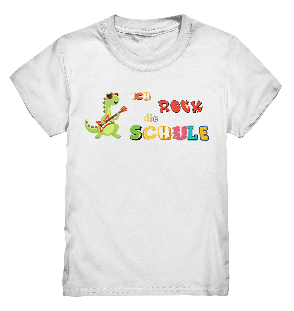Schulanfang- Ich rock die Schule Dino - Kids Premium Shirt