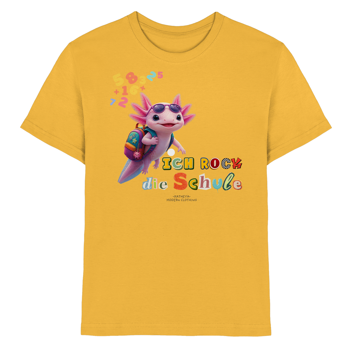 Axolotl - Ich rock die Schule - Kids Premium Shirt