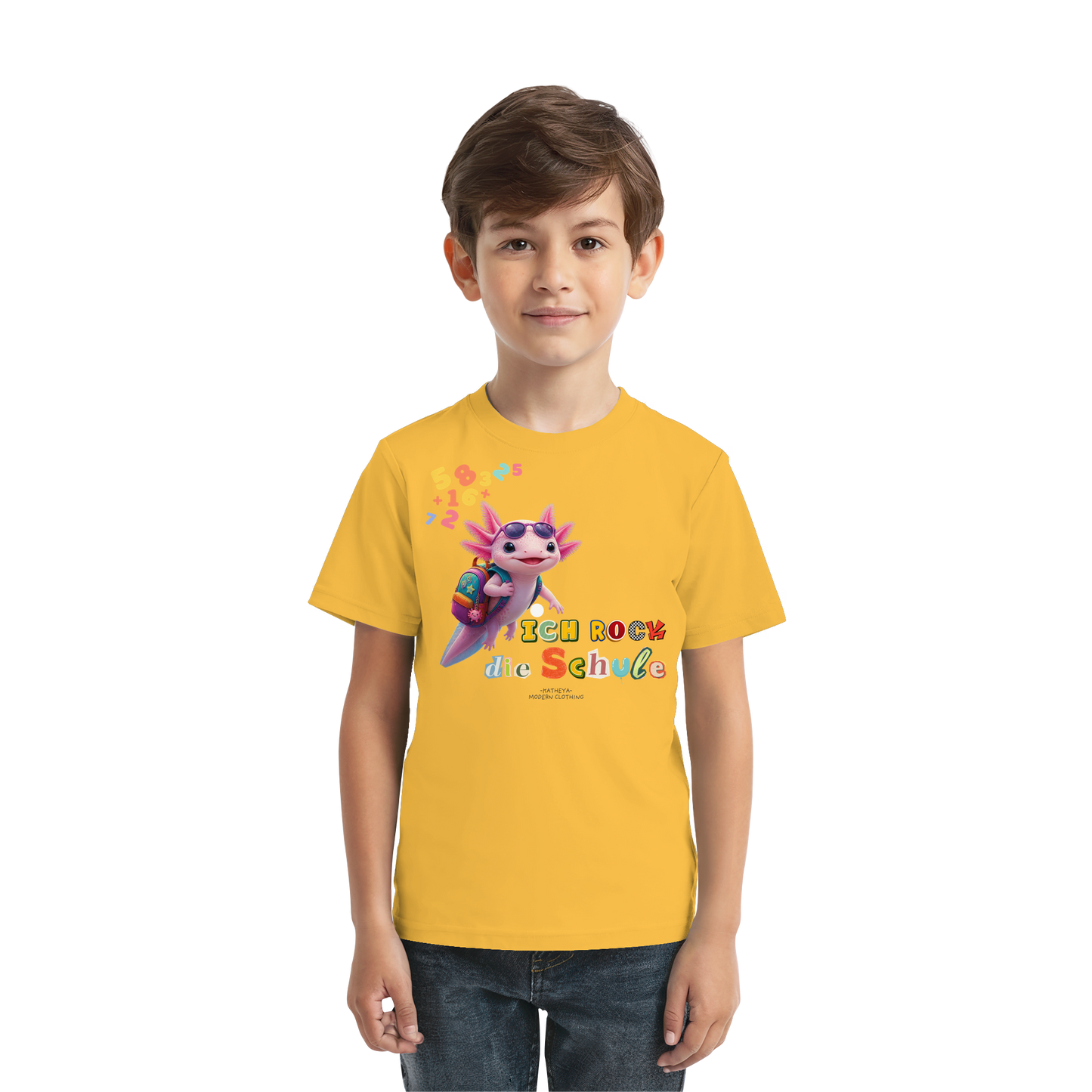Axolotl - Ich rock die Schule - Kids Premium Shirt