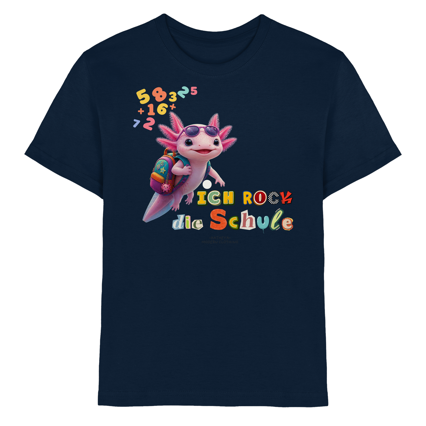 Axolotl - Ich rock die Schule - Kids Premium Shirt