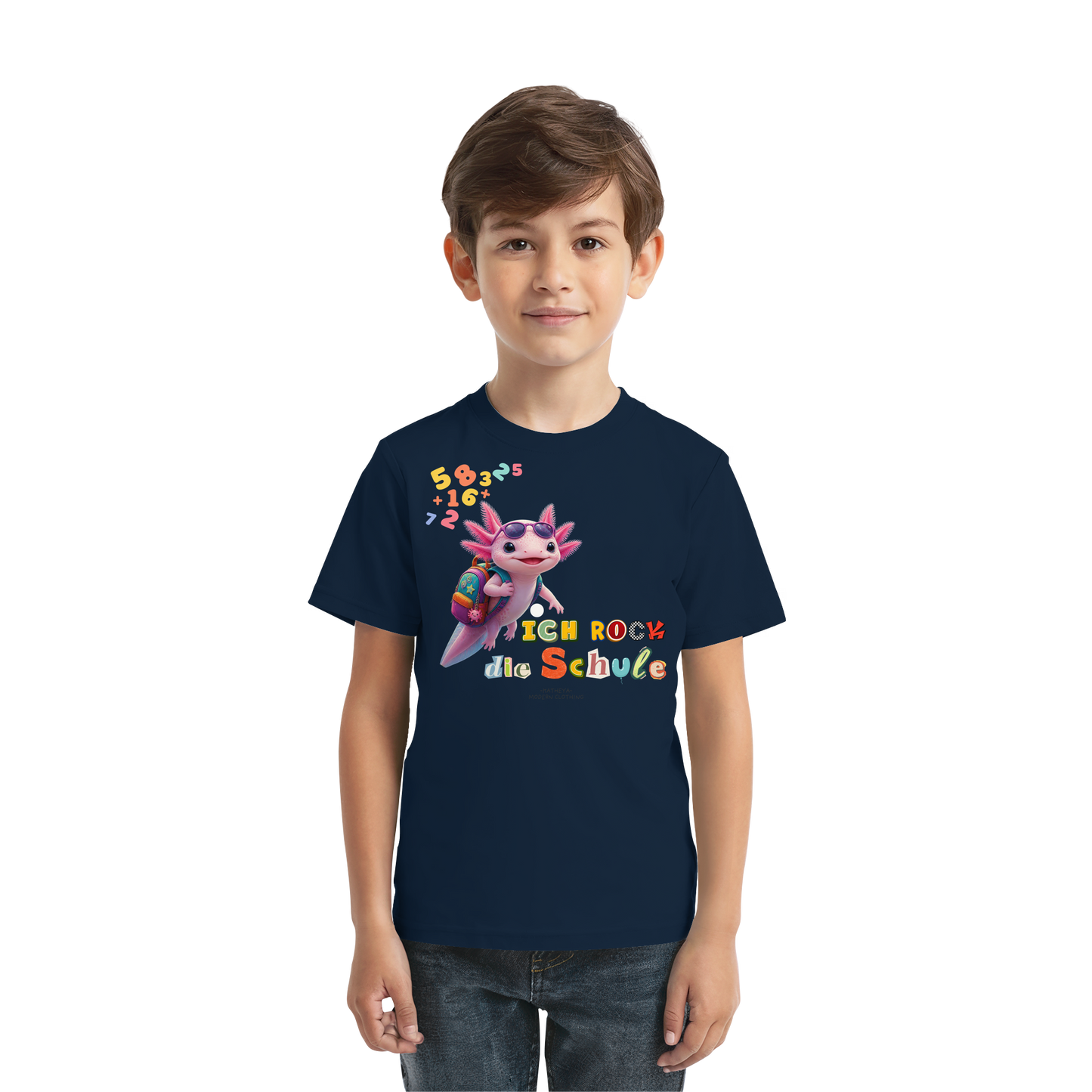 Axolotl - Ich rock die Schule - Kids Premium Shirt