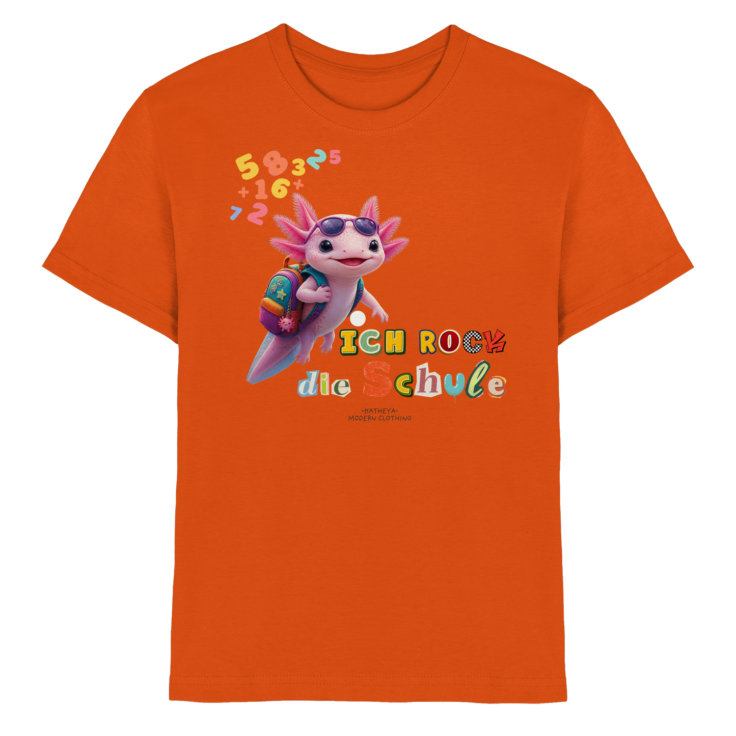 Axolotl - Ich rock die Schule - Kids Premium Shirt