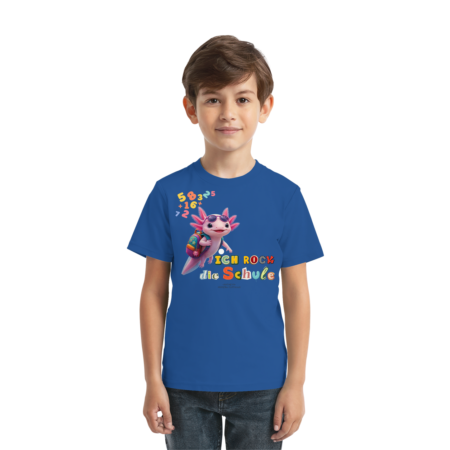 Axolotl - Ich rock die Schule - Kids Premium Shirt