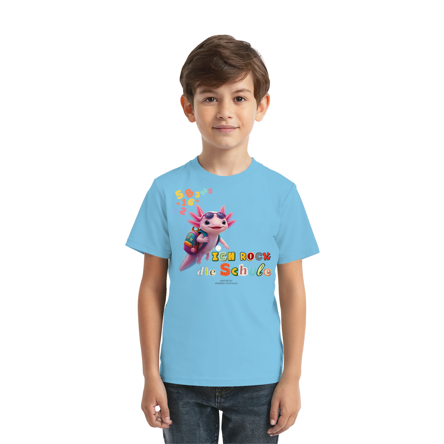 Axolotl - Ich rock die Schule - Kids Premium Shirt