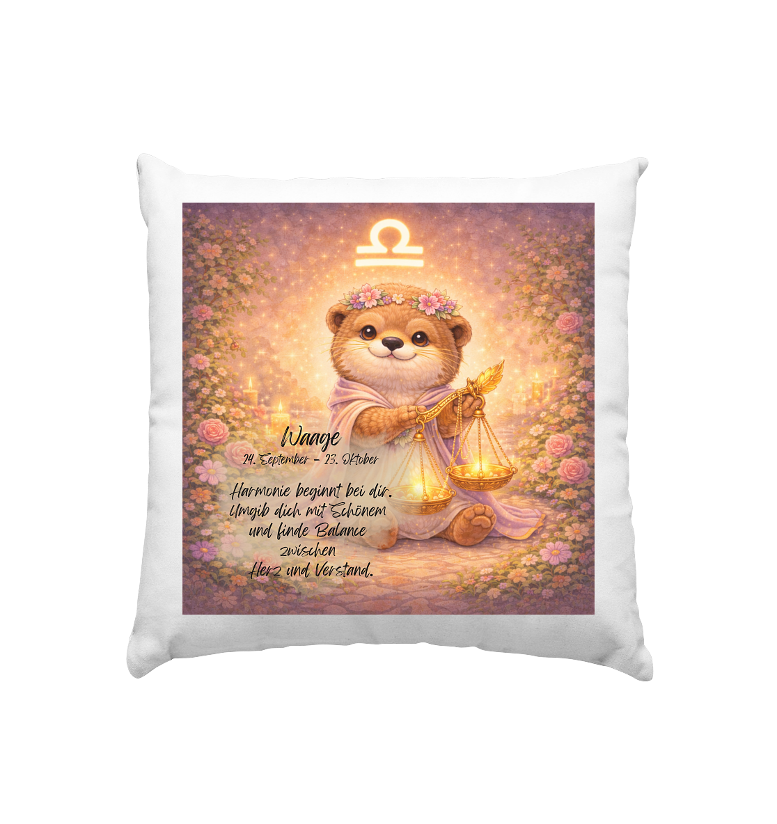 Horoskop Kissen Waage - Kissen 40x40cm