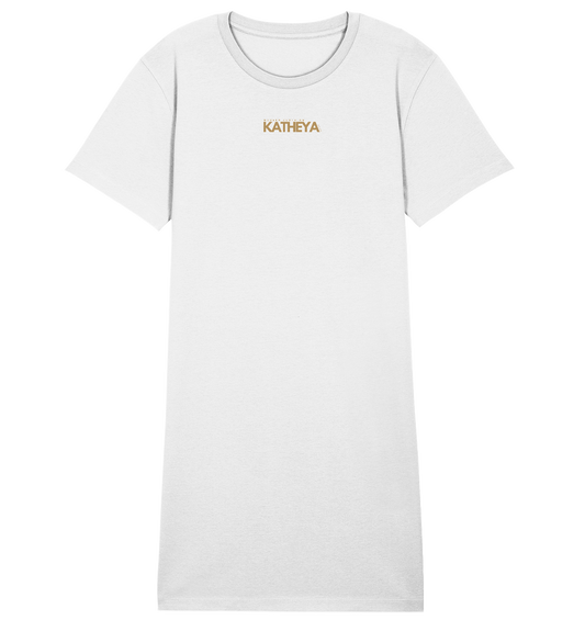 KATHEYA - GOLD - Ladies Organic Shirt Dress