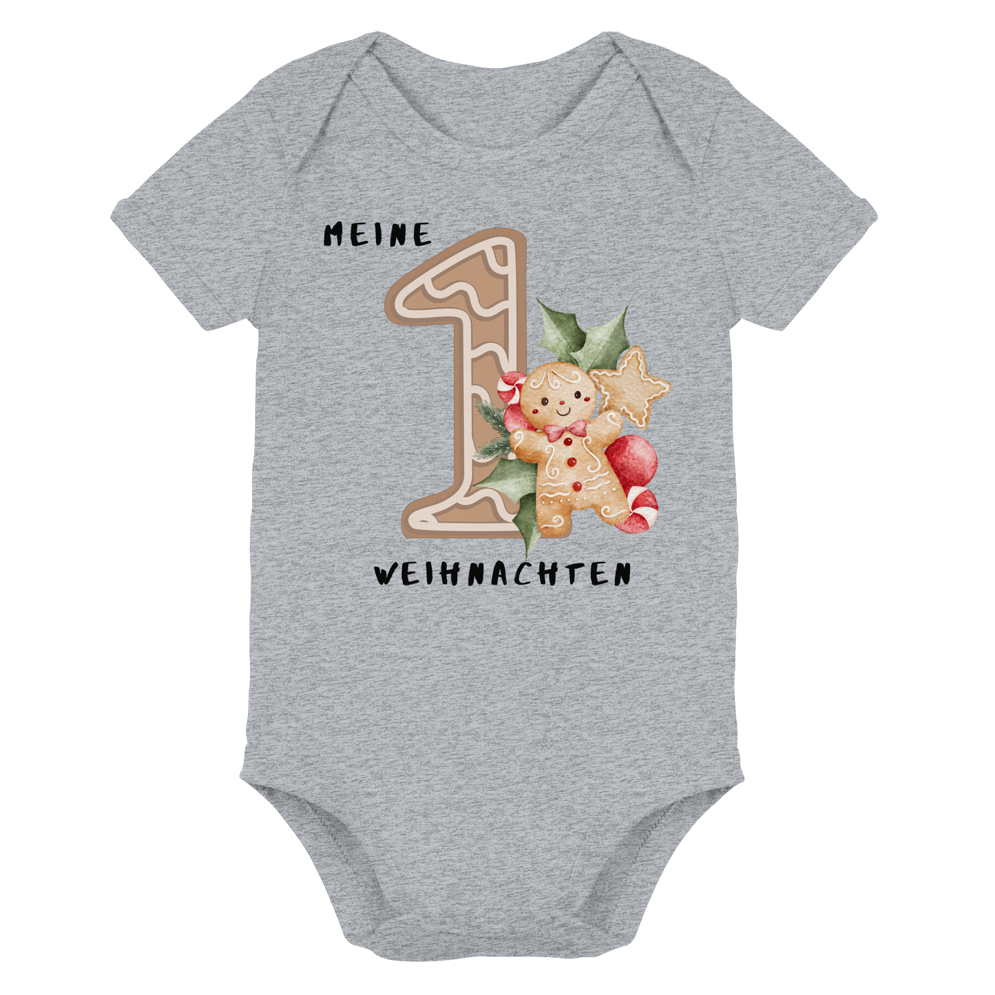 Mein 1 Weihnachten - Organic Baby Bodysuit