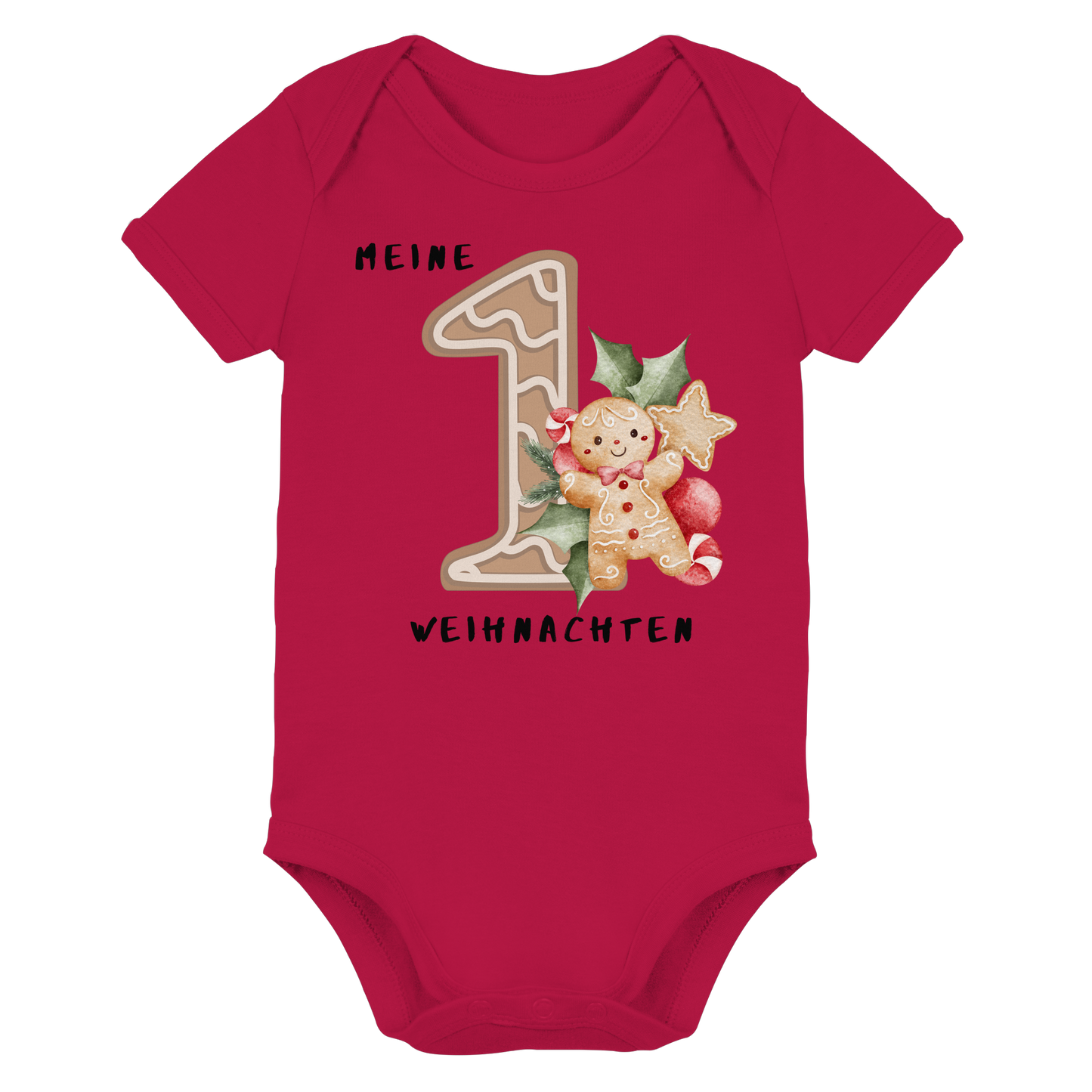 Mein 1 Weihnachten - Organic Baby Bodysuit