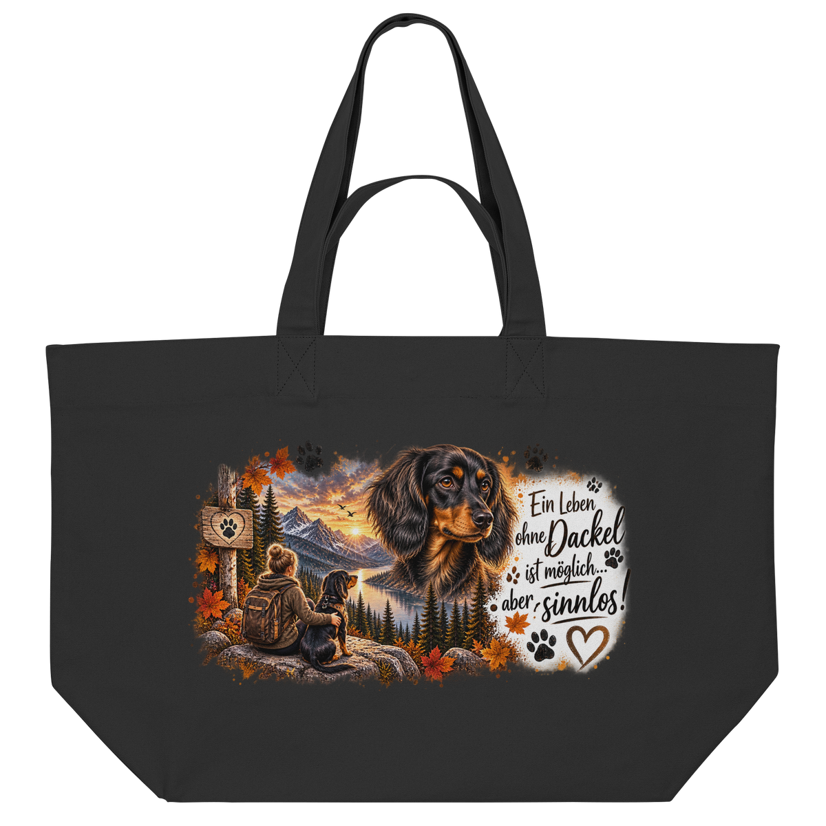 Dackel Liebe  - Organic Shopping-Bag