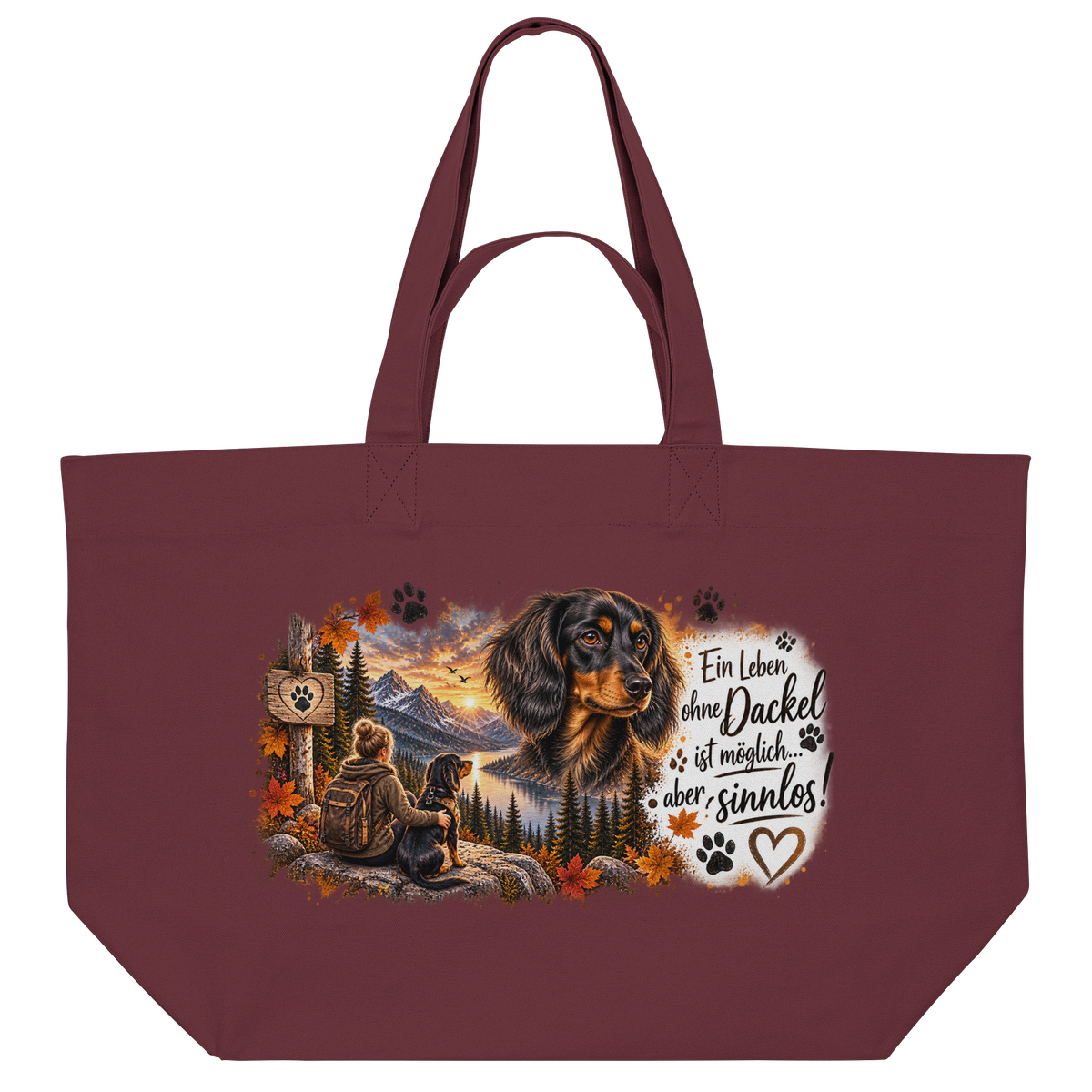 Dackel Liebe  - Organic Shopping-Bag
