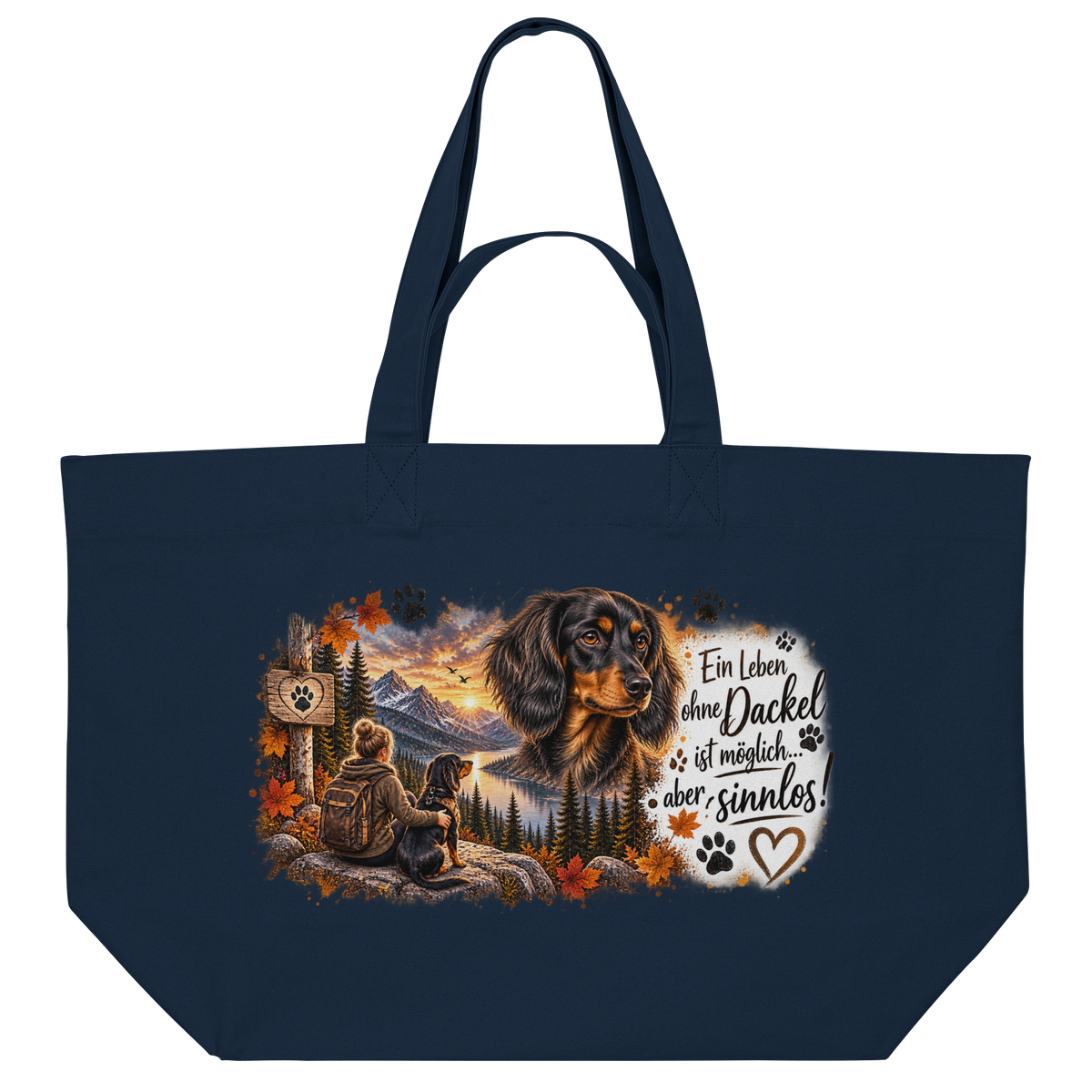 Dackel Liebe  - Organic Shopping-Bag