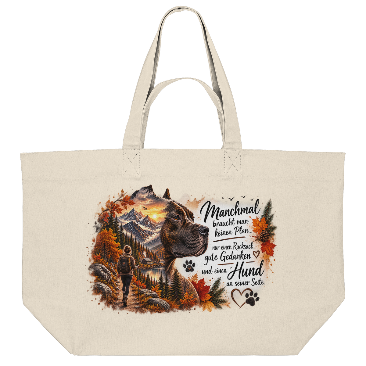 Amstaff- Liebe - Organic Shopping-Bag