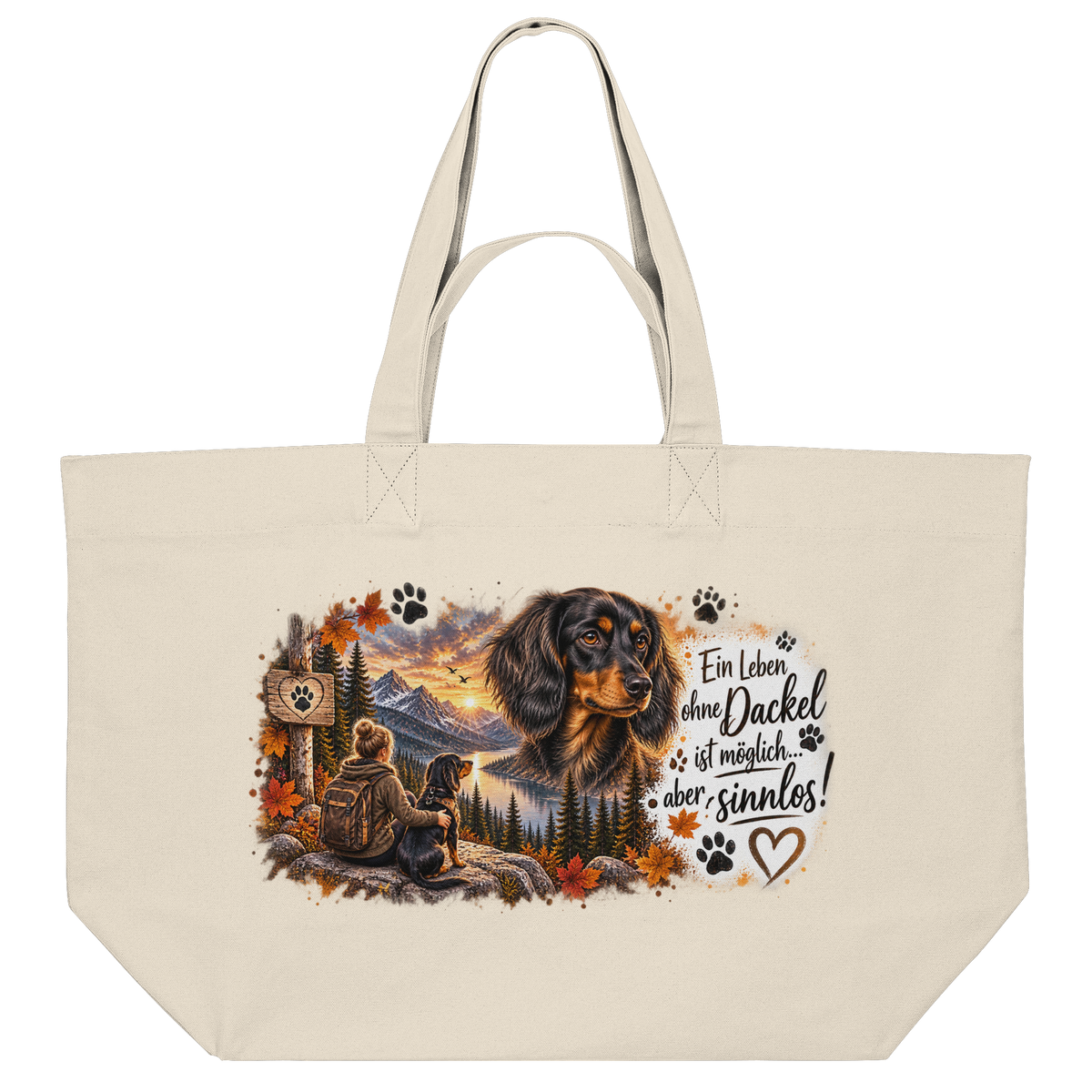 Dackel Liebe  - Organic Shopping-Bag