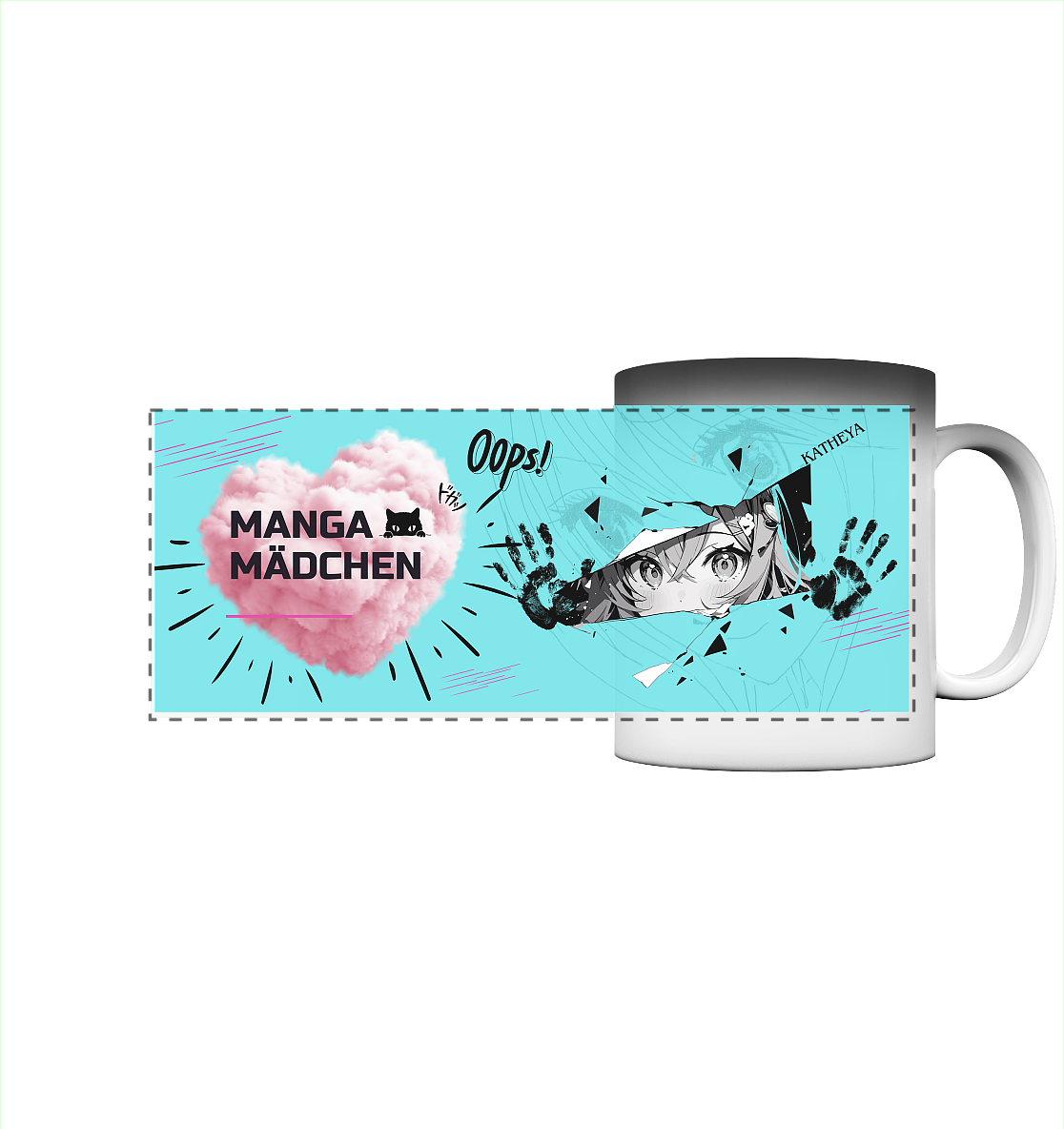 Manga Mädchen - Panorama Magic Mug