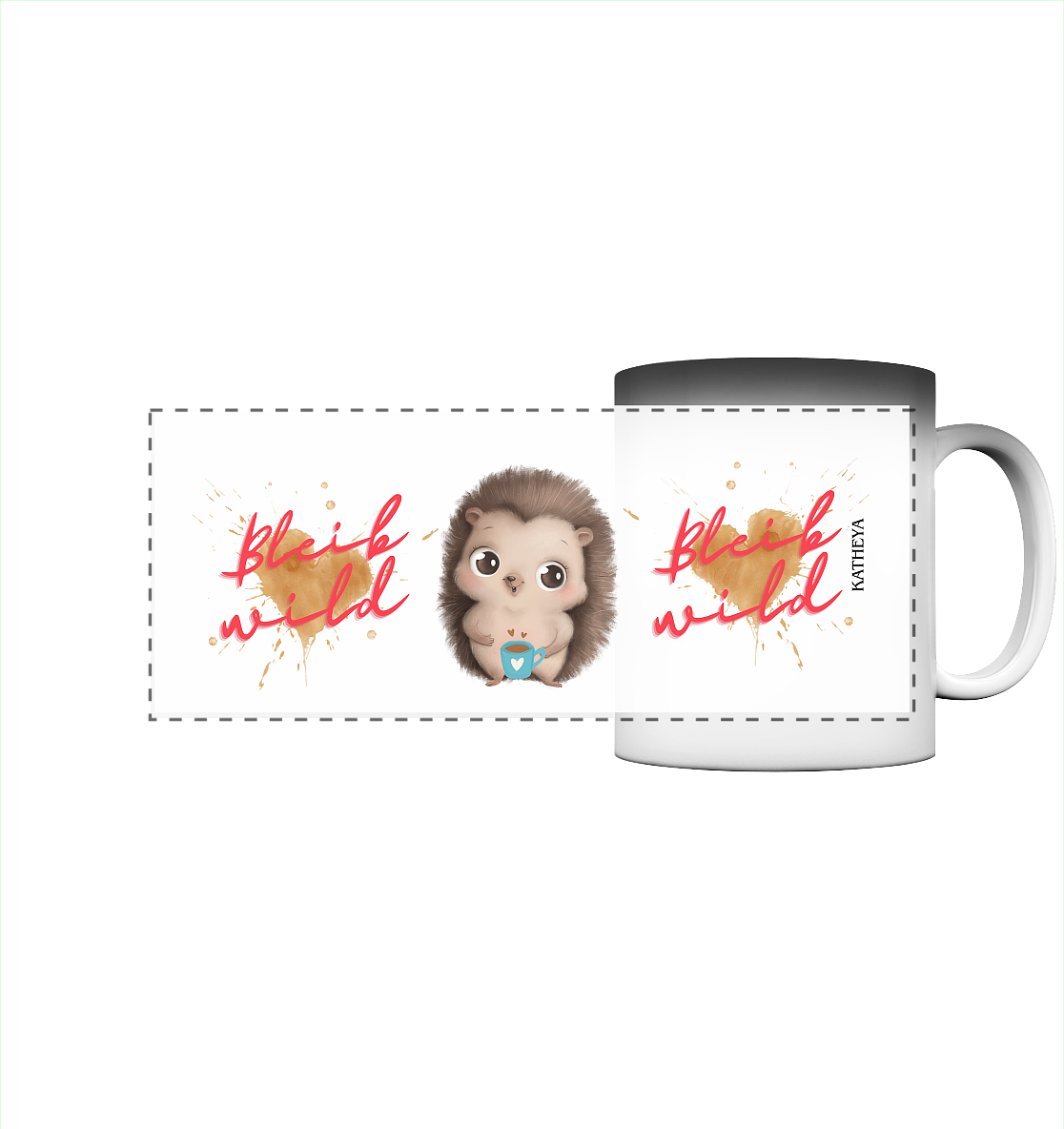 Igel- Bleib wild - Panorama Magic Mug
