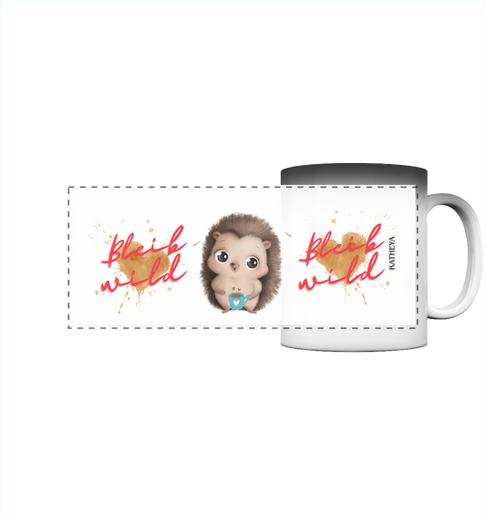 Igel- Bleib wild - Panorama Magic Mug