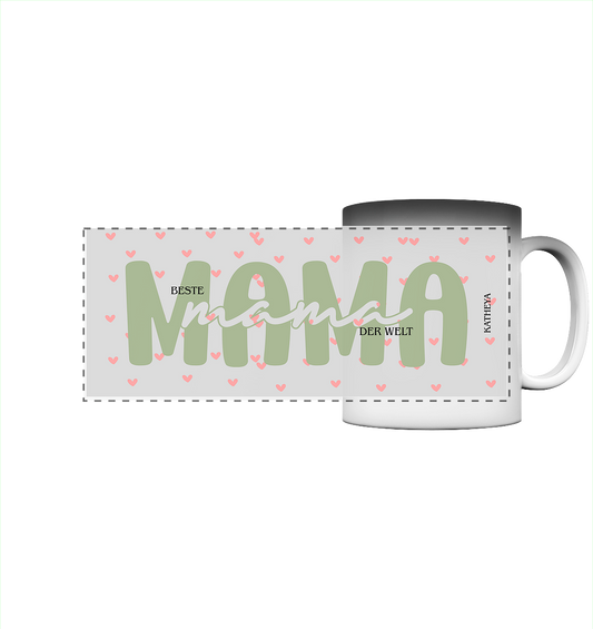 Muttertags Geschenk- Beste Mama der Welt.  - Panorama Magic Mug