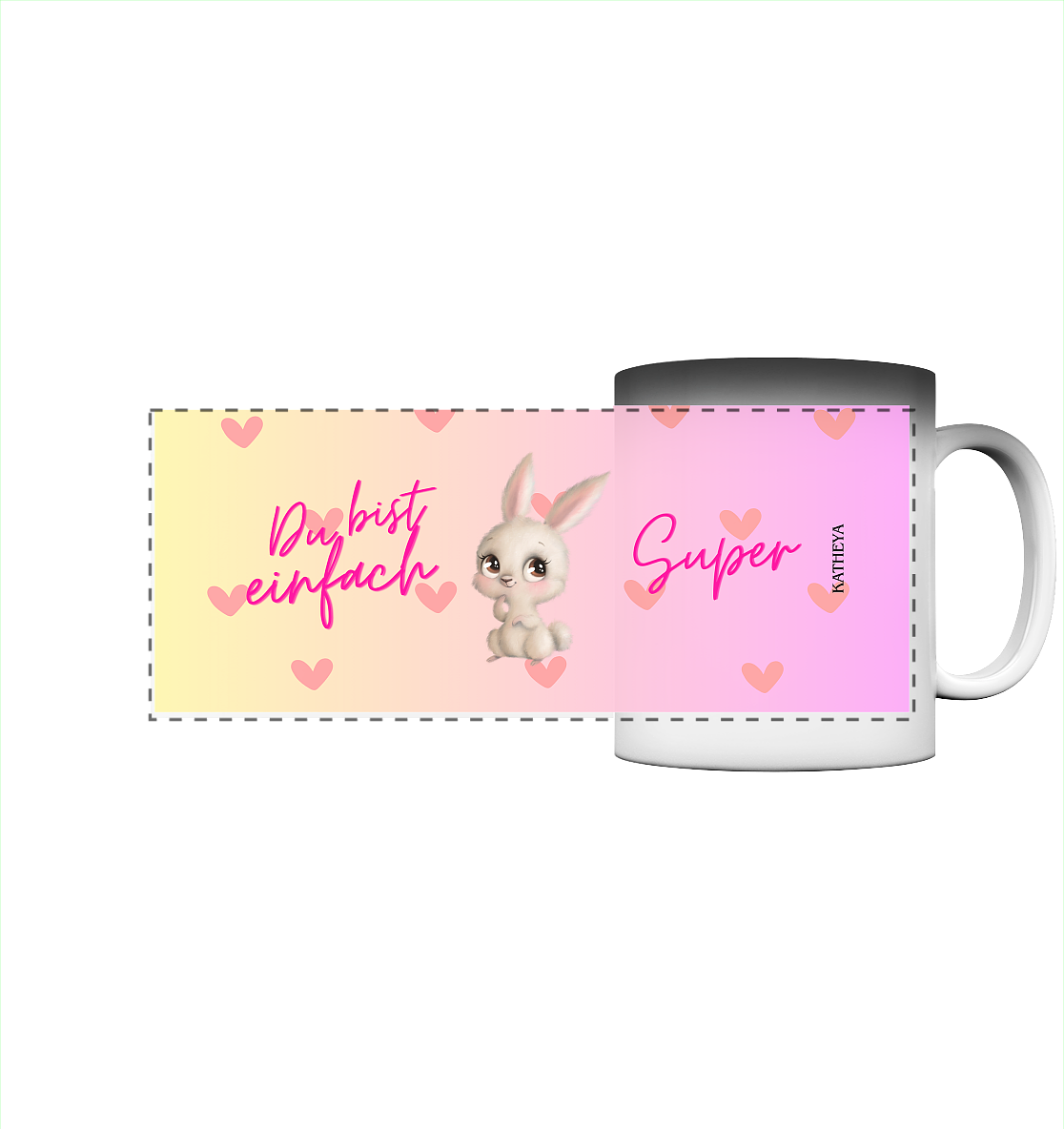 Hasi-Du bist einfach Super - Panorama Magic Mug
