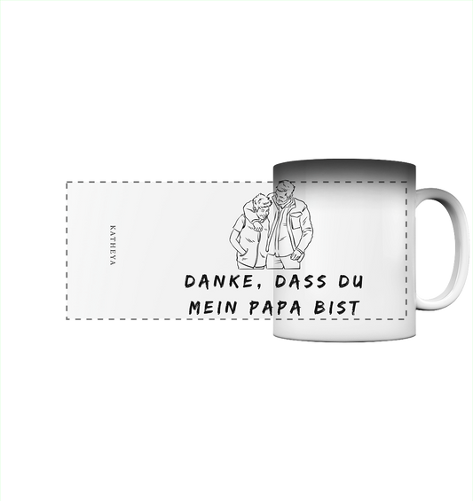 Vatertags Geschenk-Danke, dass du mein Papa bist - Panorama Magic Mug
