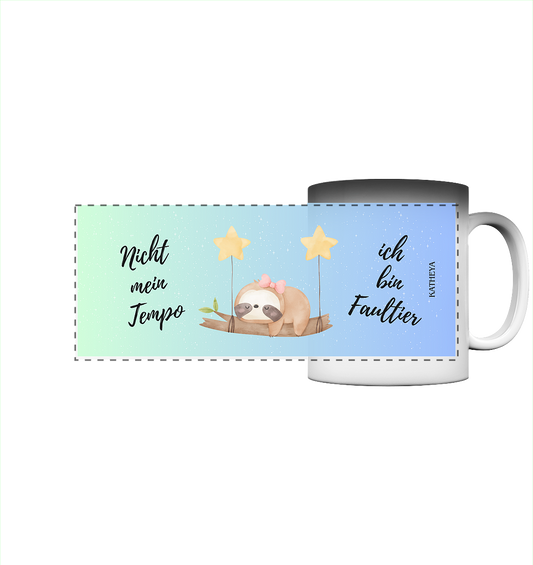 Faultier-nicht mein Tempo, ich bin Faultier - Panorama Magic Mug