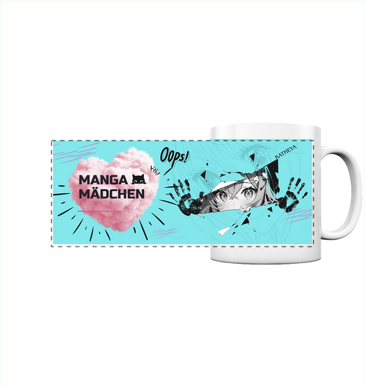 Manga Mädchen - Panorama Tasse