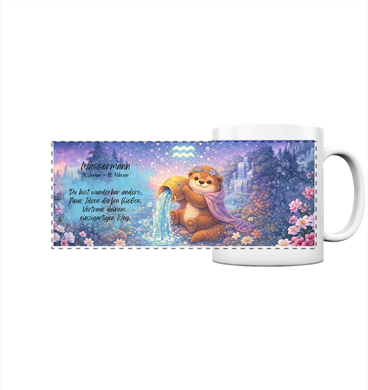 Horoskop Tasse - Wassermann Punkte - Panorama Tasse