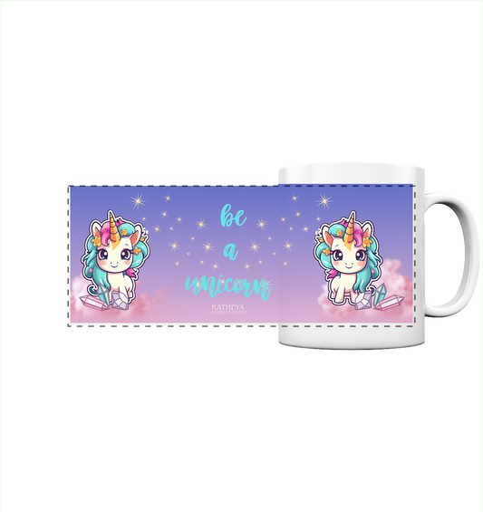 Einhorn - Be a Unicorn - Panorama Tasse