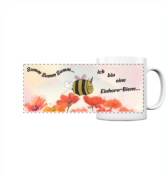 Summ Summ Ich bin eine Einhornbiene - Panorama Tasse