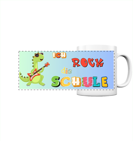 Schulanfang- Ich Rock die Schule - Panorama Tasse