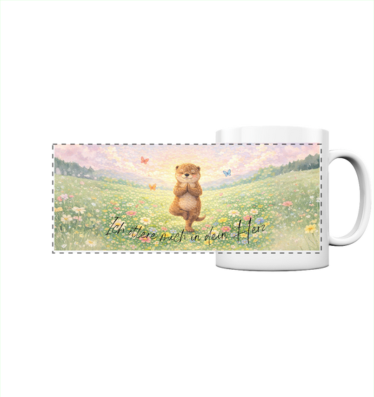 Joga Ich ottere mich in dein Herz - Panorama Tasse