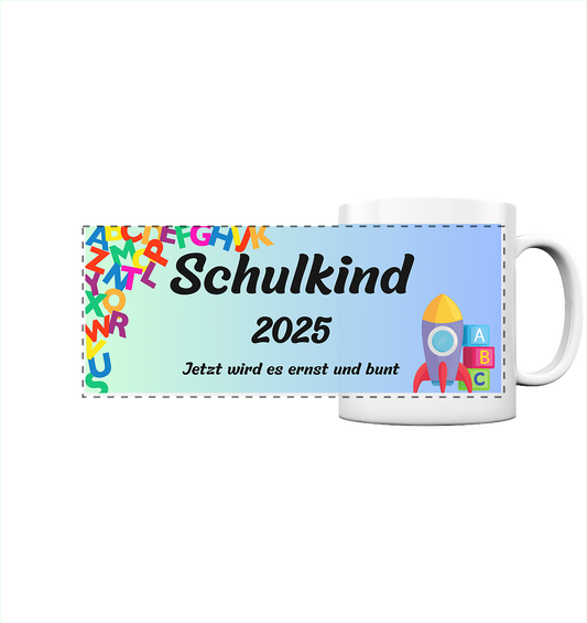 Schulanfang 2025- Schulkind - Panorama Tasse