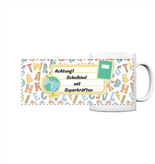 Schulanfang-Achtung! - Panorama Tasse