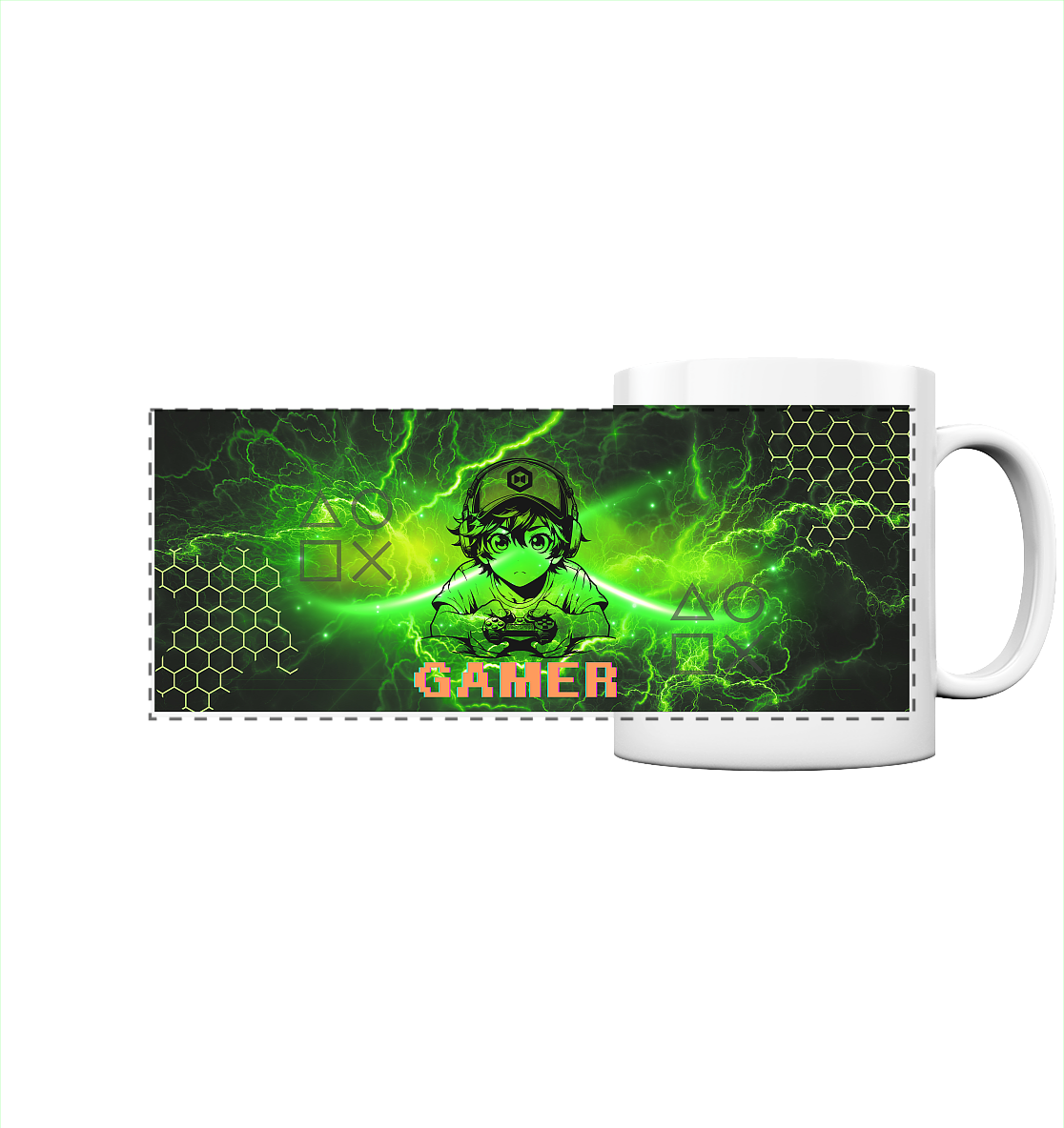 Gamer Boy - Panorama Tasse