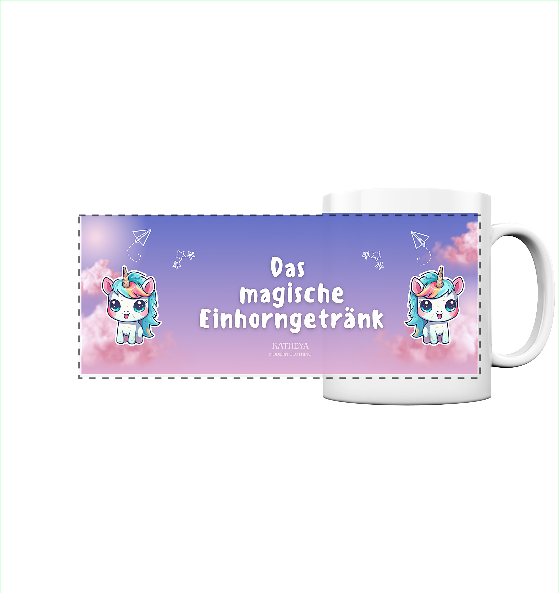 Einhorn- Das magische Einhorngeränk - Panorama Tasse