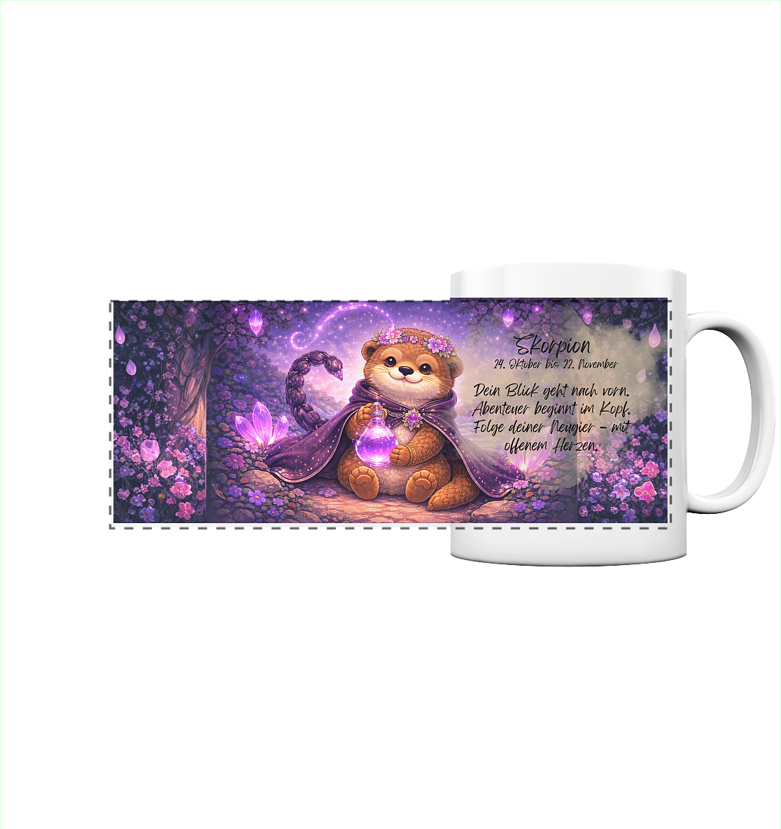 Horoskop Tasse - Skorpion Frau - Panorama Tasse