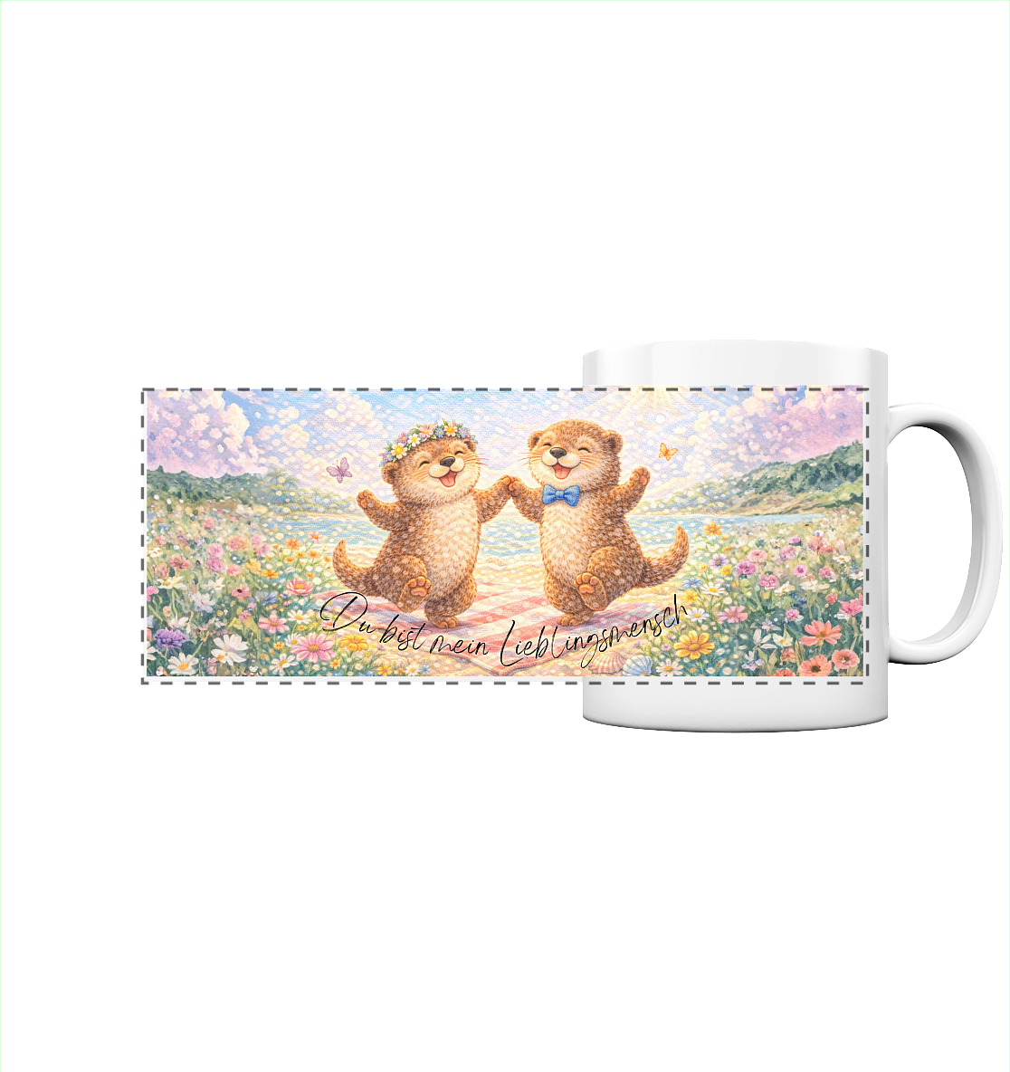 Du bist mein Lieblingsmensch - Panorama Tasse