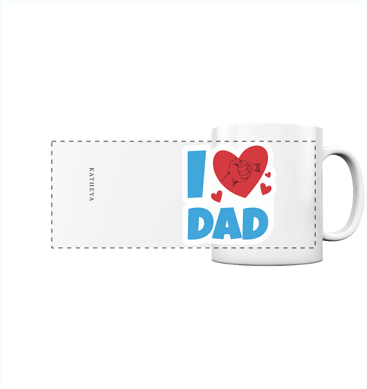 Vatertags Geschenk-I <3 Dad - Panorama Tasse