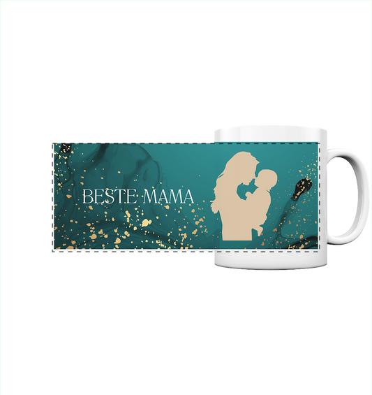 Muttertags Geschenk - Beste Mama - Panorama Tasse