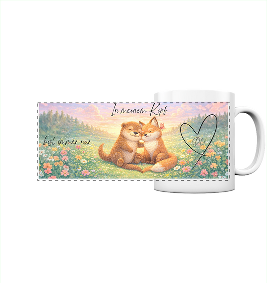 In meinem Kopf bist immer nur DU - Panorama Tasse